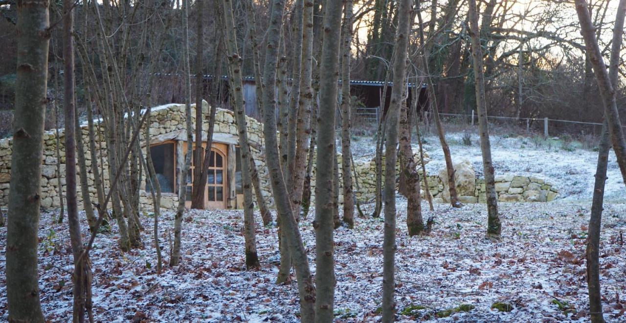 Maison Terre Les Cabanes De Fallot - Sauna Bain-Froid Piscine Naturelle L'isle-Bouzon Esterno foto