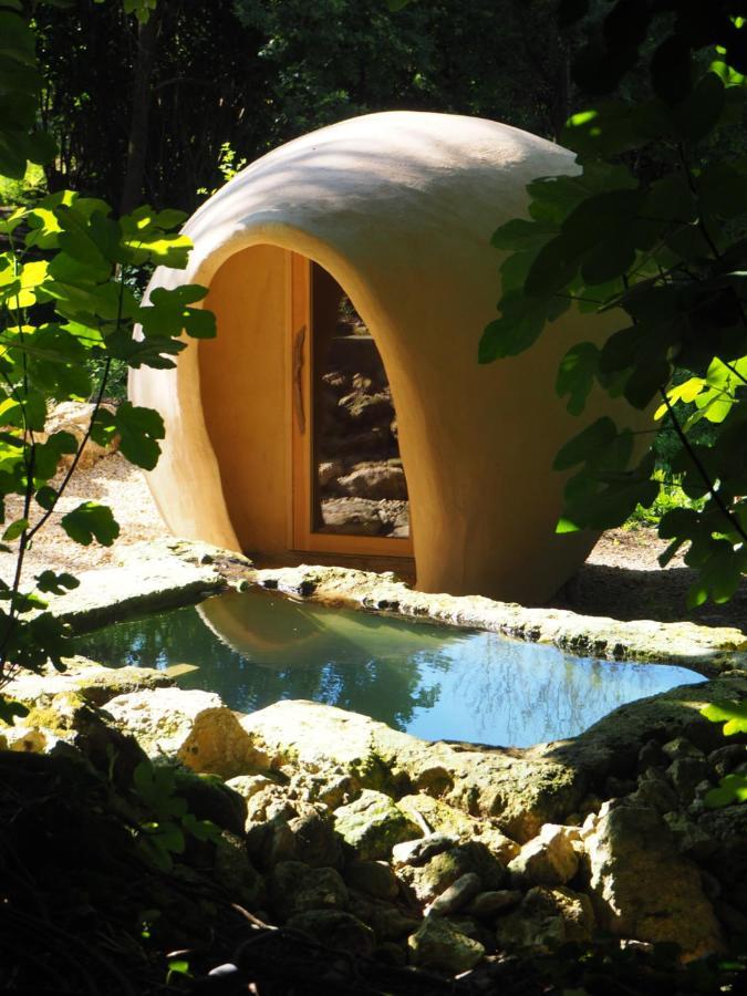 Maison Terre Les Cabanes De Fallot - Sauna Bain-Froid Piscine Naturelle L'isle-Bouzon Esterno foto